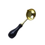 Spoon for wax, for the stamp, golden color